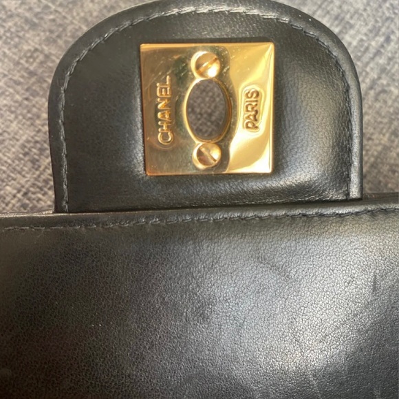 Chanel lambskin chocolate bar vintage bag east - Picture 9 of 14